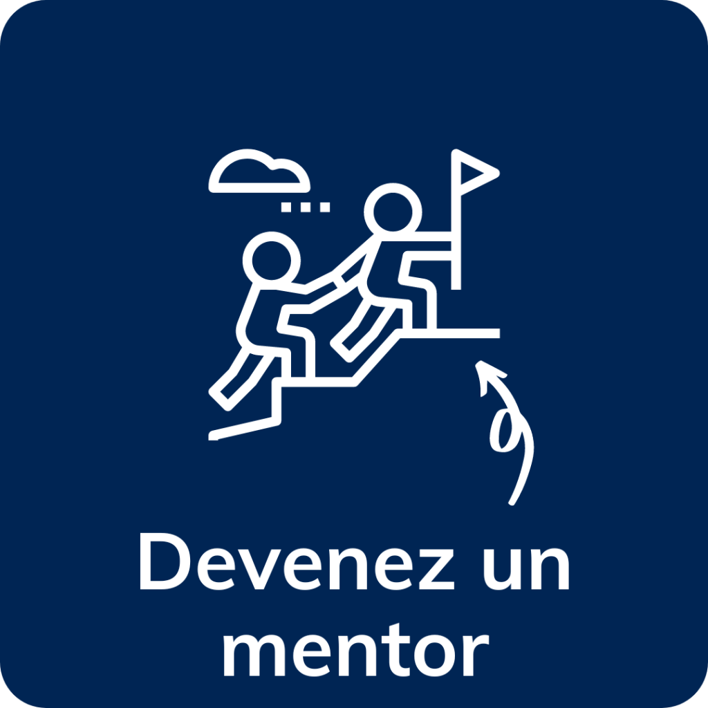 Bouton «devenir un mentor"