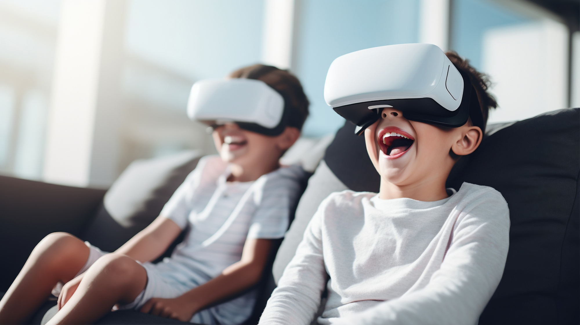 kids using vr
