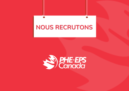 Visuel d'affichage de poste contenant le logo d'EPS Canada et le texte Nous embauchons.