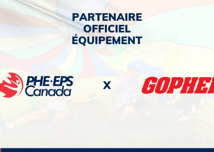 L'image montre le logo d'EPS Canada et de Gopher, avec le texte "Partenaire officiel de l'équipement" en haut.