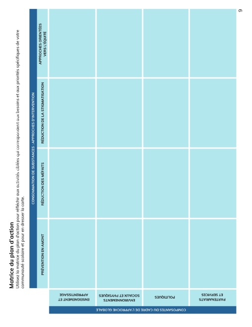 VIDE Matrice du Plan d'Action