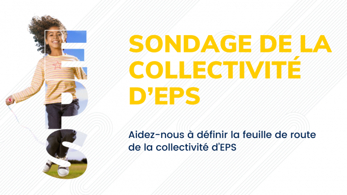 Photo de couverture du sondage de la collectivité d’EPS 2021 avec un enfant faisant de la corde à sauter.