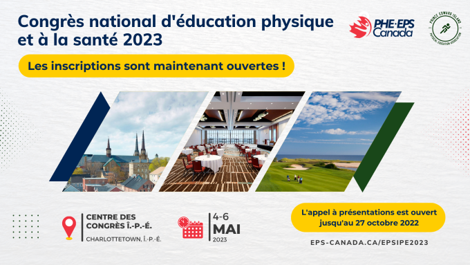 Vous pouvez dès maintenant vous inscrire au Congrès national d'éducation physique et à la santé