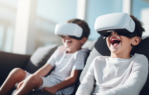 kids using vr