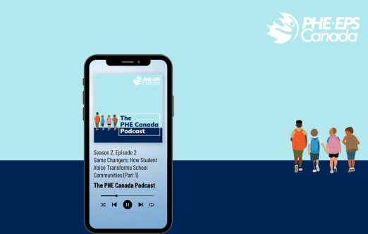 PHE Podcast S2E2 cover / Pochette du Balado d'EPS Canada, saison 2, épisode 2