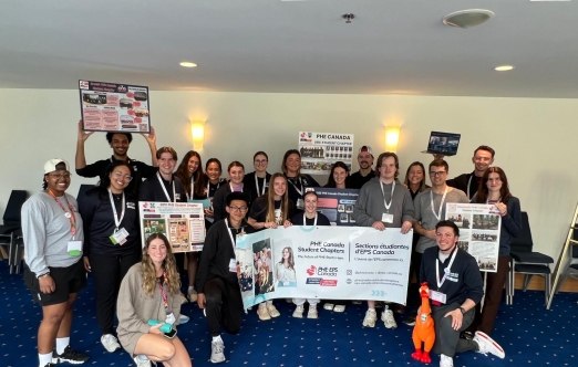 Group photo of the Student Chapter Showcase / Photo de groupe de la présentation des sections étudiantes