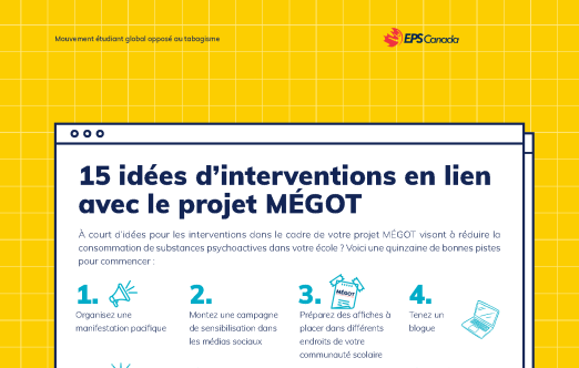 15 Idées d'intervention en lien avec le project Mégot 