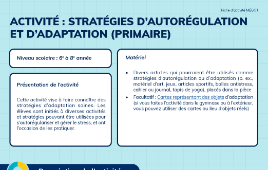 Stratégies D'autorégulation et D'adaptation