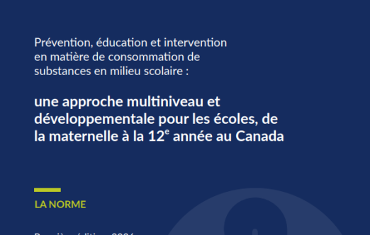Prévention, éducation et intervention en matière de consommation de substances en milieu scolaire